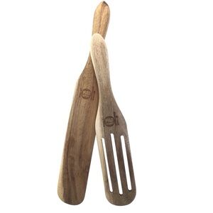 2Pc As Seen on TV Mad Hungry Original Acacia Spurtle Utensils, Natural